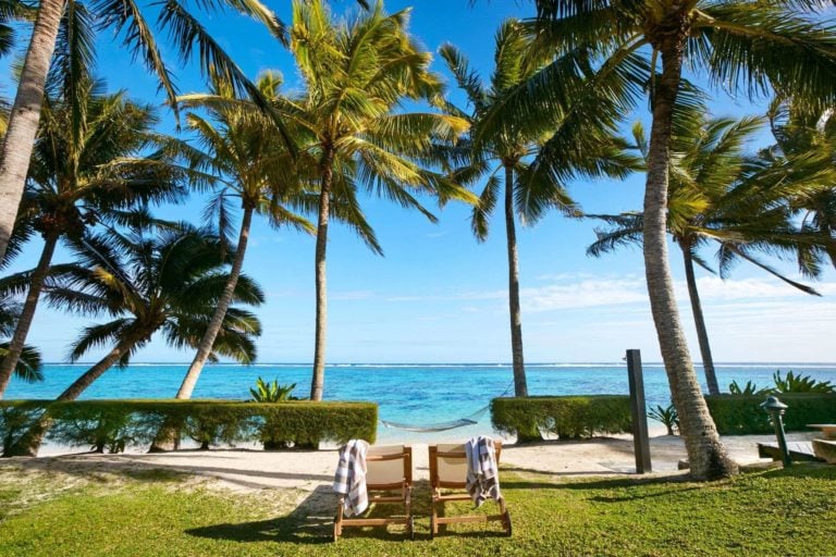 Beautiful luxury beach resort in the Cook Islands