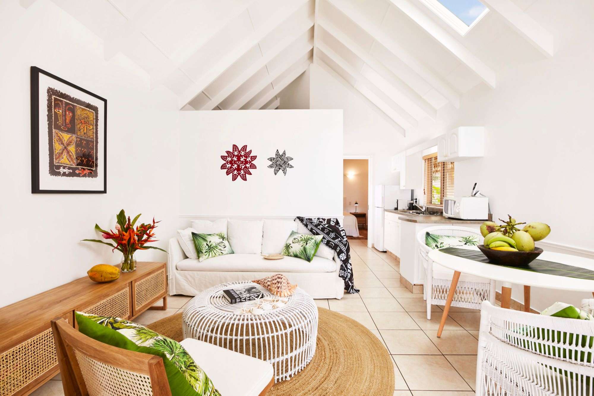 Designer Rarotonga hotel room