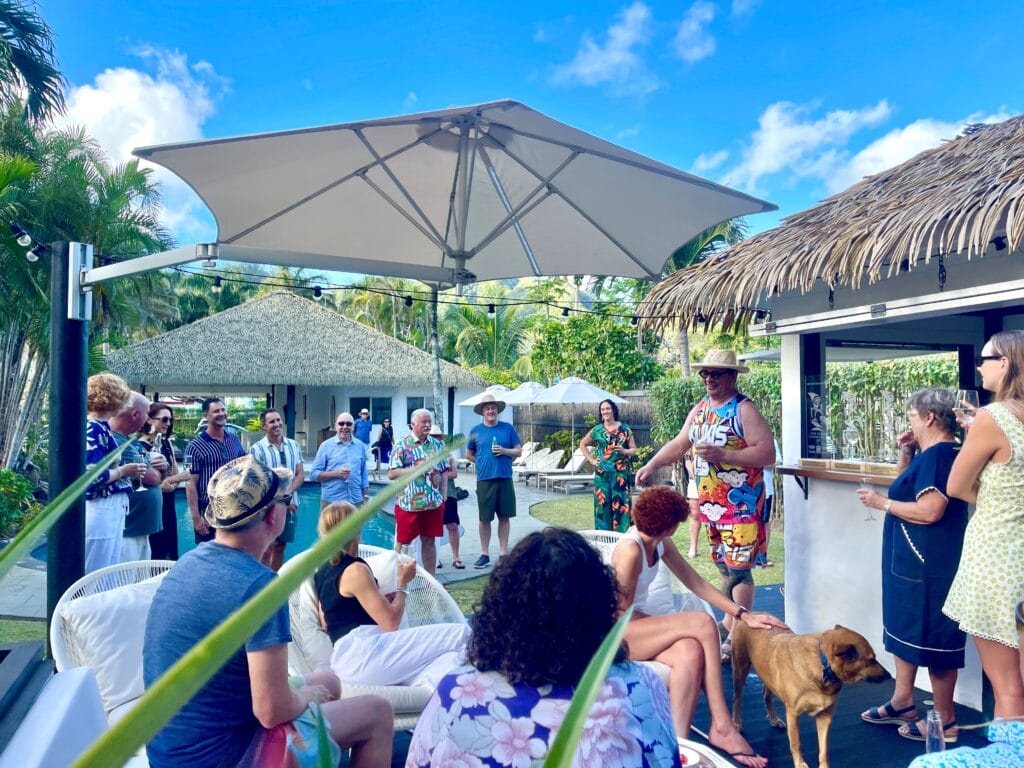 Celebratory drinks at MOTU after the Cook Islands Tourism Awards