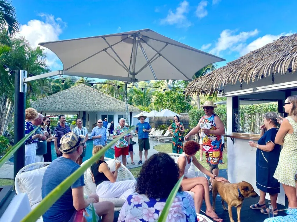 Celebratory drinks at MOTU after the Cook Islands Tourism Awards