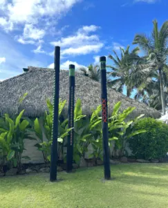 Tui Hobson Poles At MOTU Art Resort